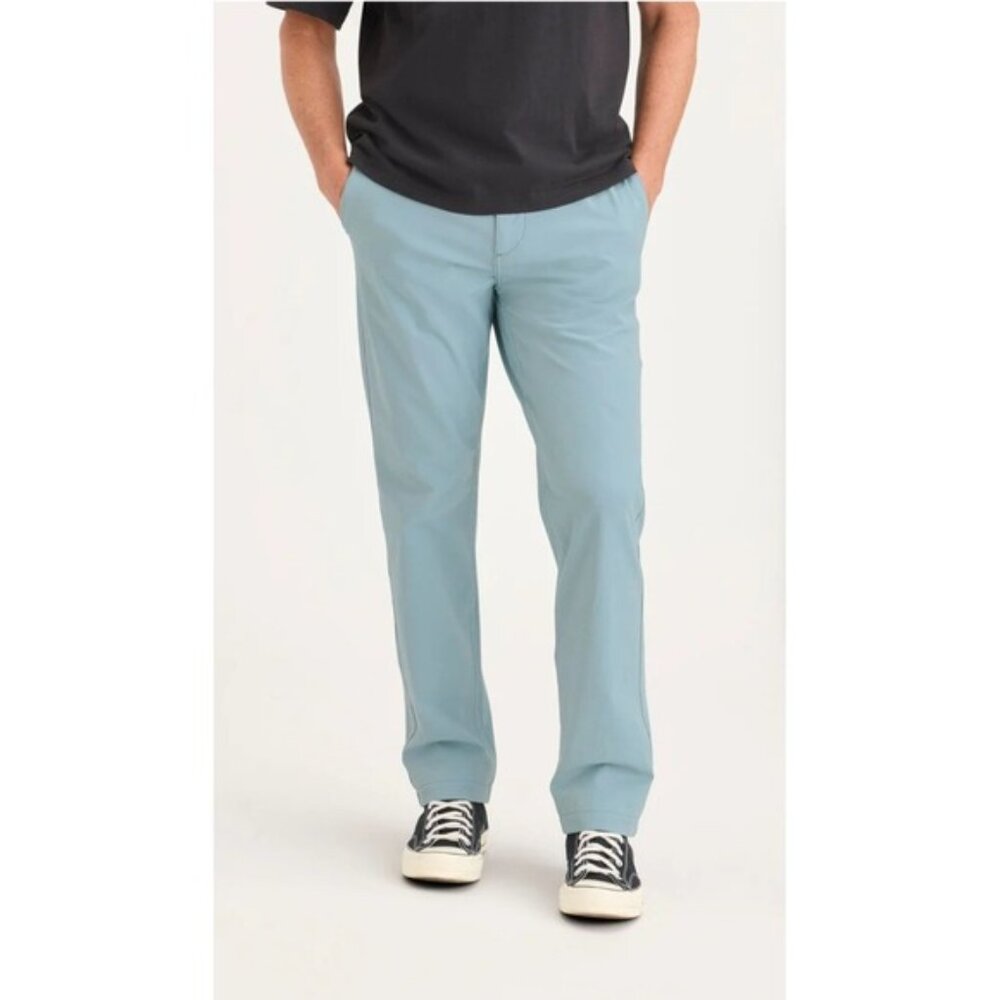 Dockers Alpha Collection Slim Tapered Khaki Pants Men's Light Blue‎ Casual 38x34